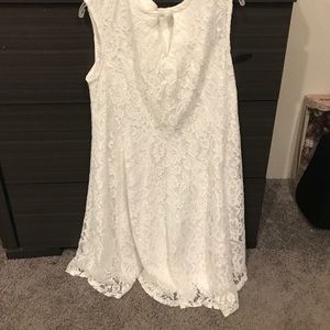 White lace dress